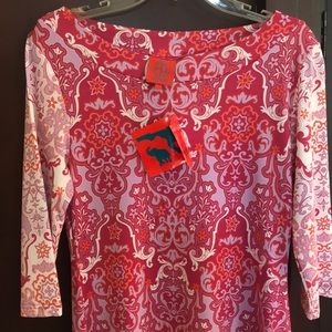 Tracy Negoshian dress swirly ornament size small